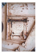 Dawid Misiorny, Rdza, kwadrat, trójkąty, 2013, całość: 29,6 x 21 cm, 27 x 19 cm