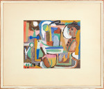 A. Blonder, Kompozycja z postacią w kapeluszu, ok. 1934 / A. Blonder, 
Composition with a Figure in a Hat, ca. 1934