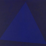 Mieczysław T. Janikowski, Szafirowy trójkąt, olej, płótno, 88,8 x 115,7 cm