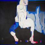 T. Pągowska, The Fourteenth, 1967, oil, canvas, 145 cm x 130 cm