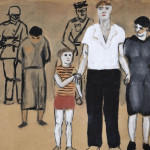 A. Wróblewski, Execution by Firing Squad, 1948, gouache, paper, 125 cm x 88 cm