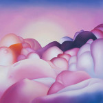 Agata Przyżycka, Słońce gasnąć nie chciało, olej na płótnie,150x150 cm, 2021