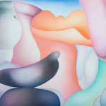 Agata Przyżycka, Zostałam sama pod zółtym słońcem, olej na płótnie, 150x180, 2022